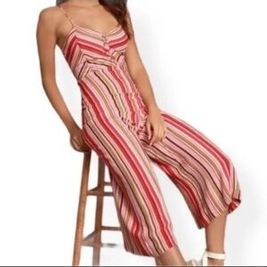 Lulu's Multicolor Striped Jumpsuit